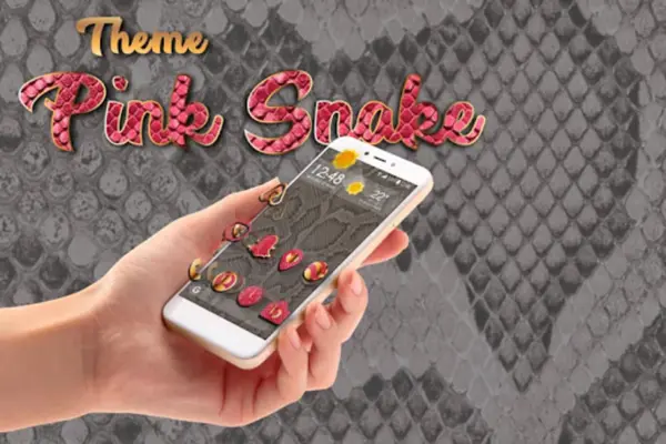 Apolo Pink Snake - Theme, Icon pack, Wallpaper android App screenshot 2